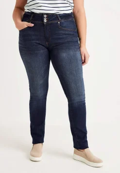 Lige jeans med høj talje