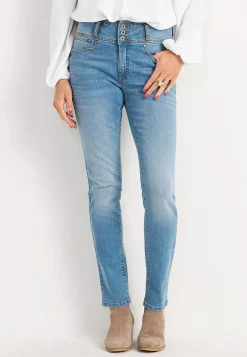 Lige jeans med høj talje | Cellbes