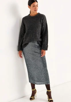 Luksuriøs pailletnederdel