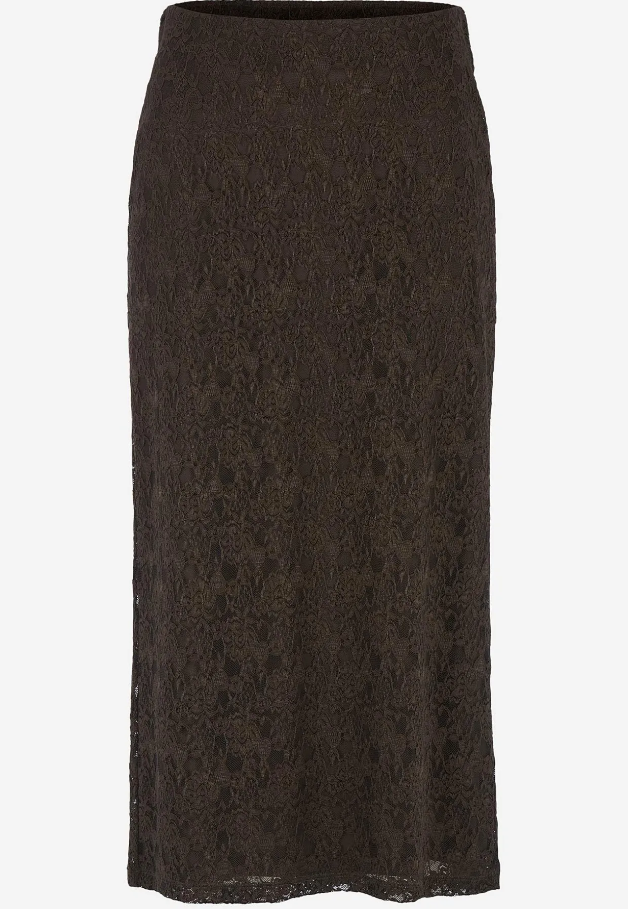 Midi nederdel i blonde