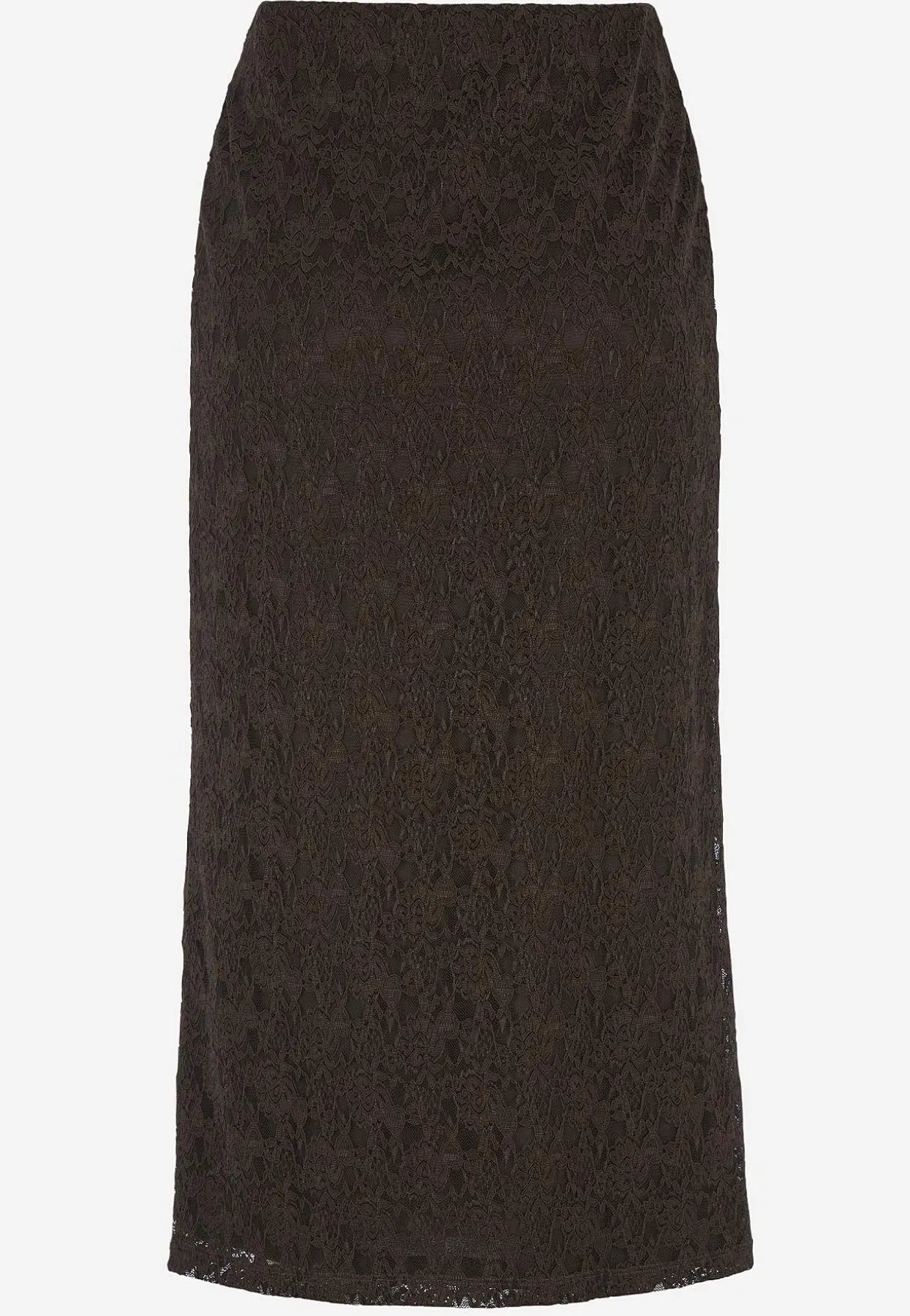 Midi nederdel i blonde