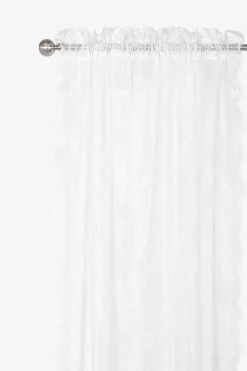 Mønstret blondegardin 2-pack