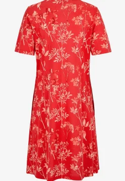 Mønstret jerseykjole med lommer