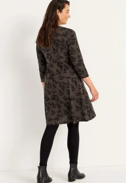 Mønstret jerseykjole med lommer | Cellbes