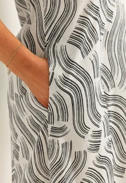 Mønstret jerseykjole med lommer | Cellbes