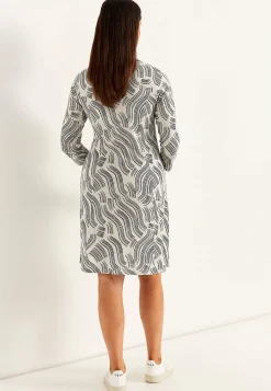 Mønstret jerseykjole med lommer | Cellbes