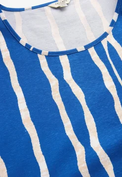 Mønstret jerseykjole med lommer