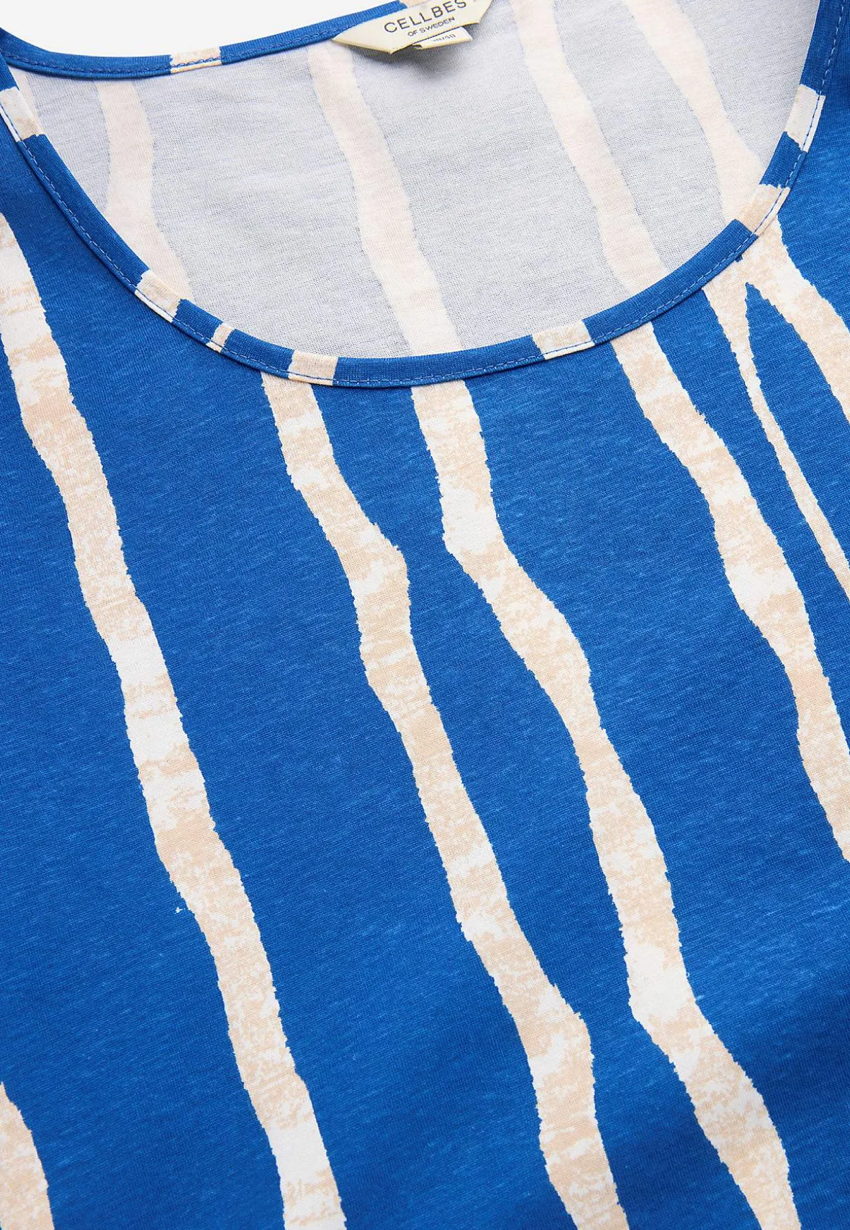 Mønstret jerseykjole med lommer