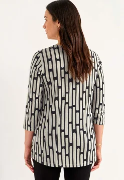 Mønstret jerseytunika