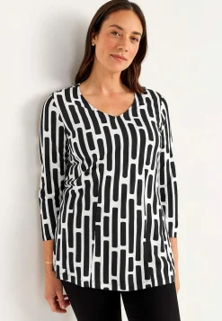 Mønstret jerseytunika | Cellbes