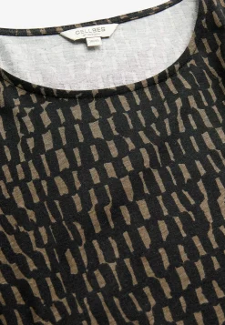 Mønstret jerseytunika med lommer