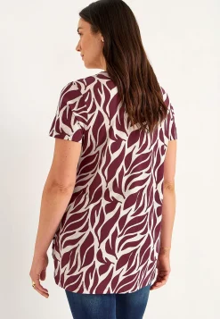 Mønstret jerseytunika med lommer