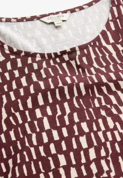 Mønstret jerseytunika med lommer