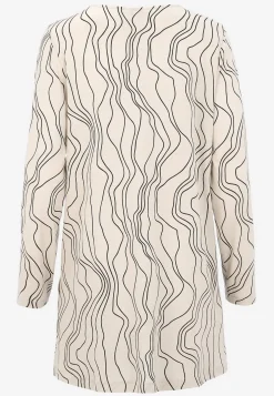 Mønstret jerseytunika med lommer