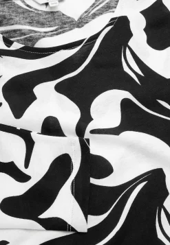 Mønstret jerseytunika med lommer