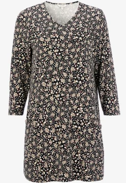 Mønstret jerseytunika med lommer