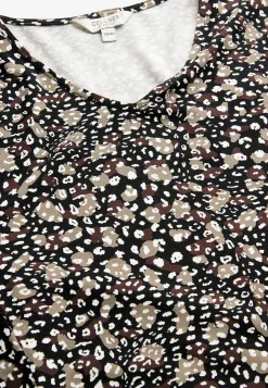 Mønstret jerseytunika med lommer