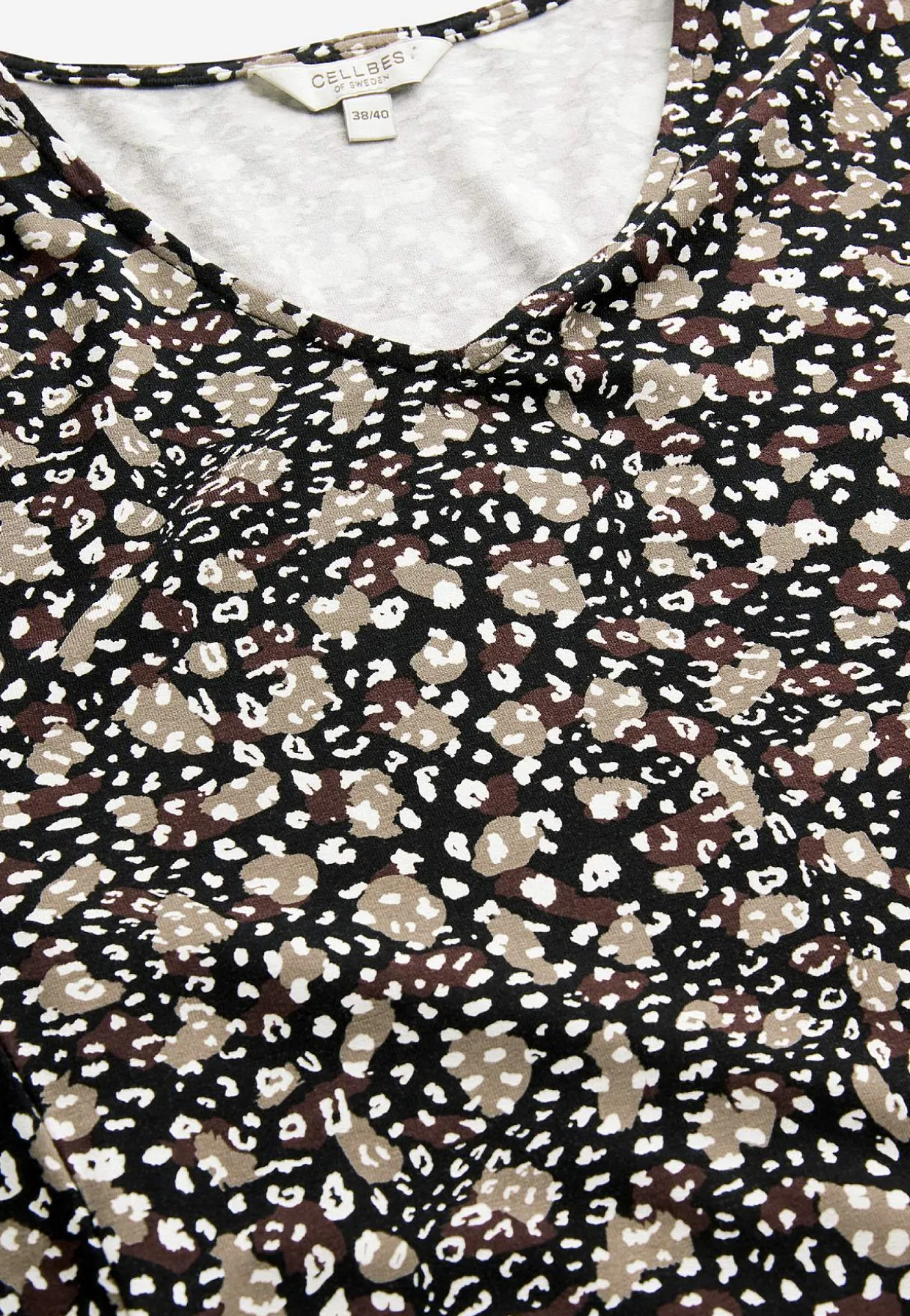 Mønstret jerseytunika med lommer