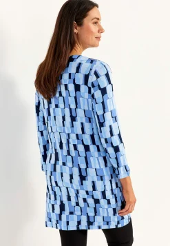 Mønstret jerseytunika med lommer