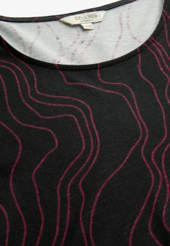 Mønstret jerseytunika med lommer