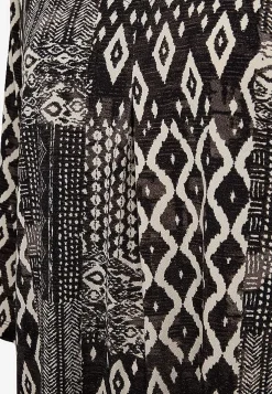 Mønstret jerseytunika med lommer