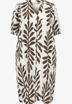 Mønstret kjole i seersucker