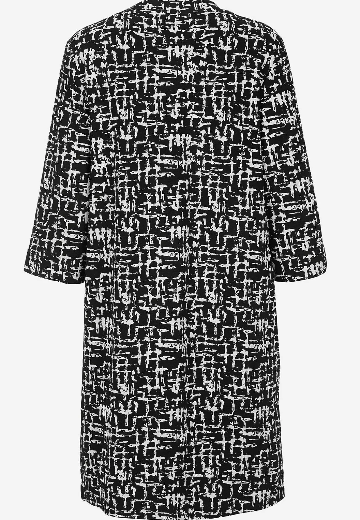 Mønstret kjole med sidelommer