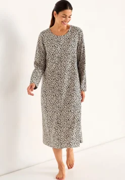 Mønstret, lang natkjole