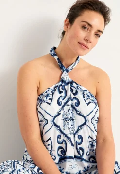 Mønstret maxi kjole | Cellbes