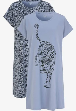 Mønstret natkjole i bomuld 2-pack | Cellbes