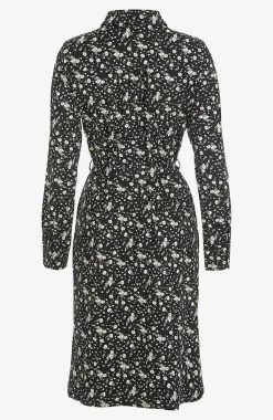 Mønstret skjortekjole