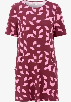 Mønstret tunika med lommer