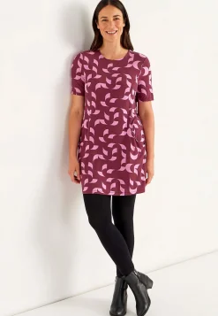 Mønstret tunika med lommer