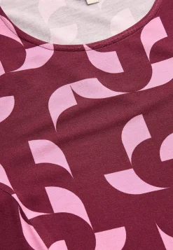 Mønstret tunika med lommer