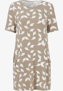 Mønstret tunika med lommer