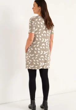 Mønstret tunika med lommer