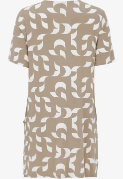 Mønstret tunika med lommer