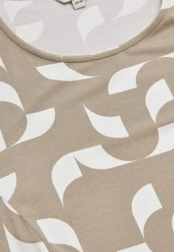 Mønstret tunika med lommer