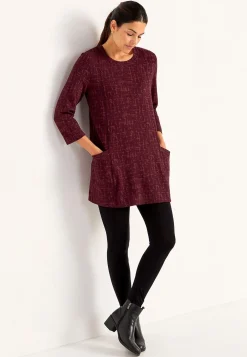 Mønstret tunikatop med lommer