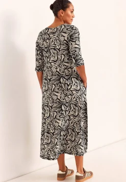 Mønstret viskosekjole med lommer | Cellbes