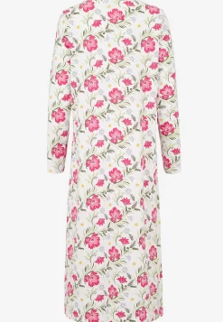 Natkjole med et blomstermønster