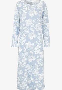 Natkjole med et blomstermønster