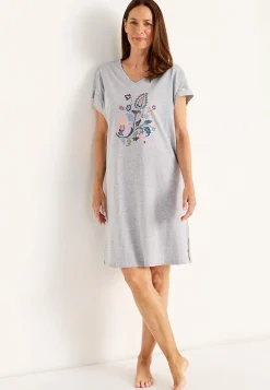 Natkjole med v-udskæring