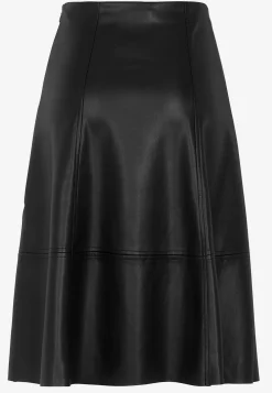 Nederdel med svaj i PU