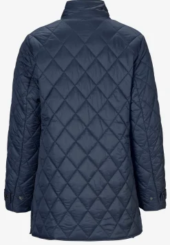 Quiltet jakke med trykknapper