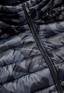 Quiltet, mønstret letvægtsjakke