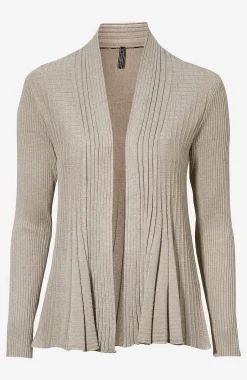 Ribbet, åben cardigan