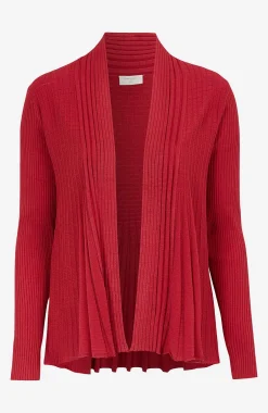 Ribbet, åben cardigan | Cellbes