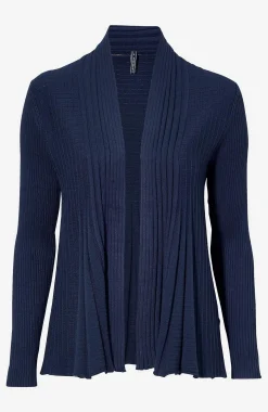 Ribbet, åben cardigan | Cellbes