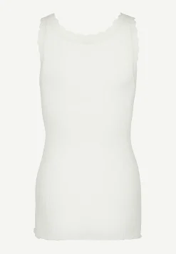 Ribbet singlet i silkemix | Cellbes